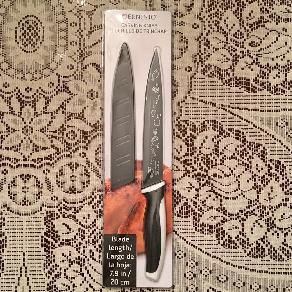 Brand-name carving knife with case